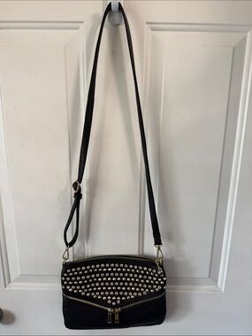 Black Studded Crossbody Bag